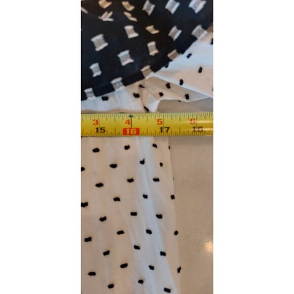 Loft Black White Off Shoulder Polka Dot Top Women's Size XS Blouse NWT - Picture 7 of 9